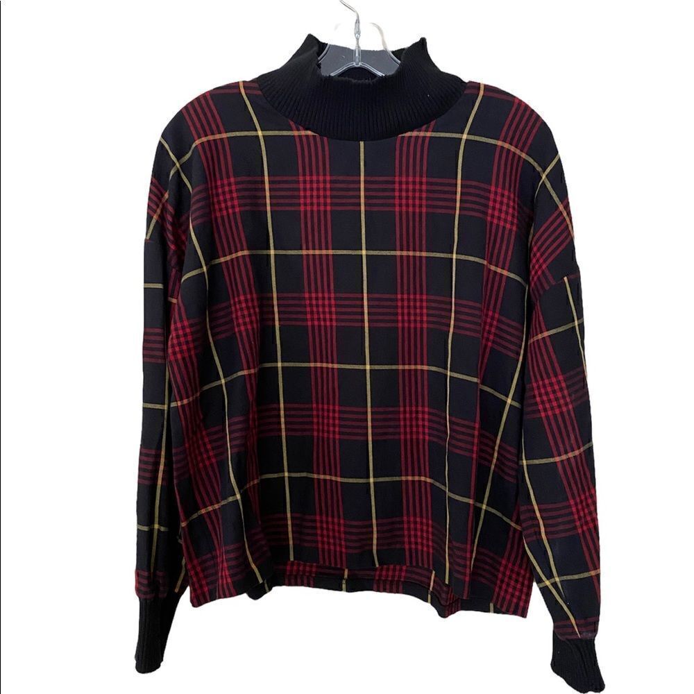 Zara Woman Mock Turtle Long Sleeve Top